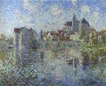 Gustave Loiseau Moret-sur-Loing and the Church oil painting reproduction