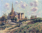 Gustave Loiseau Notre Dame de la Clarte, 1909 oil painting reproduction
