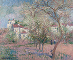 Gustave Loiseau Plum Trees Blooming, 1920 oil painting reproduction