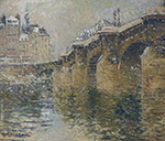 Gustave Loiseau Pont Neuf in the Snow, 1922 oil painting reproduction