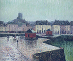 Gustave Loiseau Port at Dieppe, 1909 oil painting reproduction