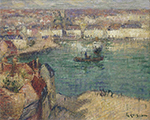 Gustave Loiseau Port of Dieppe 01 oil painting reproduction