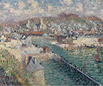 Gustave Loiseau Port of Fecamp, 1925 oil painting reproduction