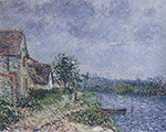 Gustave Loiseau Port-Joie on the Seine, 1889 oil painting reproduction