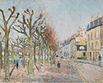 Gustave Loiseau Quay of the Long, Village, Sun, 1905 oil painting reproduction