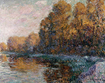 Gustave Loiseau River in Autumn, 1919 oil painting reproduction