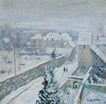 Gustave Loiseau Snow at Triel-sur-Seine, 1917 oil painting reproduction