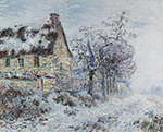 Gustave Loiseau Snow Effect at Porte-Joie, 1901 oil painting reproduction
