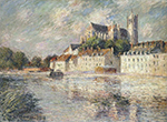 Gustave Loiseau The Auxerre Cathedral, 1912 oil painting reproduction