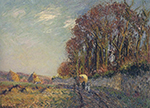 Gustave Loiseau The Cart in an Autumn Landscape oil painting reproduction