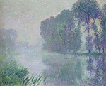 Gustave Loiseau The Eure - Afternoon, Fog Effect oil painting reproduction