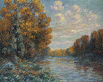 Gustave Loiseau The Eure in Autumn, 1912 oil painting reproduction