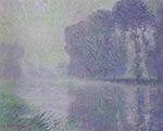 Gustave Loiseau The Eure, Misty Morning oil painting reproduction