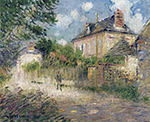 Gustave Loiseau The House of Monsieur Compon at Vaudreuil, 1923 oil painting reproduction