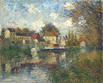 Gustave Loiseau The Loing at Moret oil painting reproduction