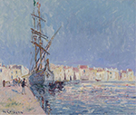 Gustave Loiseau The Martigues, the Port of Ferriere, 1913 oil painting reproduction