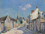 Gustave Loiseau The Parisian Street at Ennery oil painting reproduction