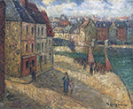 Gustave Loiseau The Quay at Dieppe oil painting reproduction