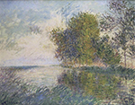 Gustave Loiseau The River in Normandy, 1918 oil painting reproduction