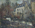 Gustave Loiseau The Simondou Mill at Pont-Aven oil painting reproduction