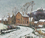 Gustave Loiseau The Snow at Puys near Dieppe, 1904 oil painting reproduction