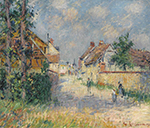 Gustave Loiseau The Street at Saint-Cyr-du-Vaudreuil, 1924 oil painting reproduction