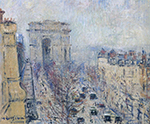 Gustave Loiseau The Triumph Arch and Wagram Avenue oil painting reproduction