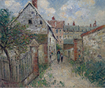 Gustave Loiseau The Village Street (Louviers), 1928 oil painting reproduction
