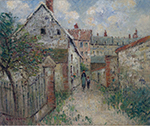 Gustave Loiseau The Village Street (Louviers), 1928 oil painting reproduction
