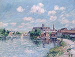 Gustave Loiseau The Yonne at Auxerre, 1930 oil painting reproduction
