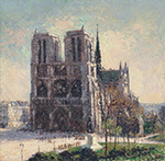 Gustave Loiseau View of Notre-Dame, Paris, 1911 oil painting reproduction