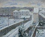 Gustave Loiseau View of Triel under the Snow, 1916 oil painting reproduction