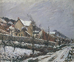 Gustave Loiseau Village in Snow, 1911 oil painting reproduction