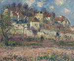 Gustave Loiseau Village on the Hill oil painting reproduction