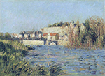 Gustave Loiseau Village on the River, Sunny Weather, 1914 oil painting reproduction