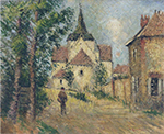 Gustave Loiseau Village Street oil painting reproduction