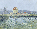 Gustave Loiseau Waterfall at St. Martin, Pontoise, 1906 oil painting reproduction