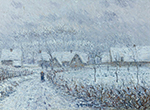Gustave Loiseau Wind with Snow, 24 March 1899, Saint-Cyr-du-Vaudreuil, 1899 oil painting reproduction