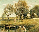 Ernest Lawson Boys Bathing, 1908 10 oil painting reproduction