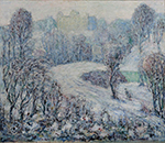 Ernest Lawson Central Park oil painting reproduction