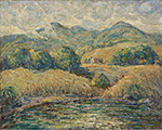Ernest Lawson Clouds Over Hills, New England oil painting reproduction
