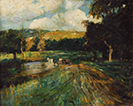 Ernest Lawson Connecticut Landscape oil painting reproduction