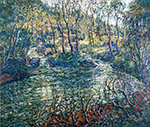 Ernest Lawson Connecticut Trout Stream, 1920 oil painting reproduction