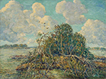 Ernest Lawson Drifting Clouds, Florida oil painting reproduction