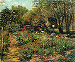 Ernest Lawson Garden Landscape, 1915 oil painting reproduction