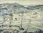 Ernest Lawson Harlem Valley, Winter, 1921 oil painting reproduction