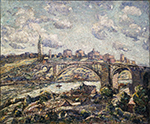 Ernest Lawson High Bridge, 1928 oil painting reproduction
