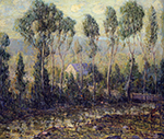 Ernest Lawson House by a Stream, 1919 oil painting reproduction