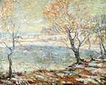 Ernest Lawson Inwood on Hudson, In the Snow, 1905 oil painting reproduction