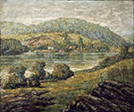 Ernest Lawson Morning Light, Connecticut River Valley, 1919 oil painting reproduction